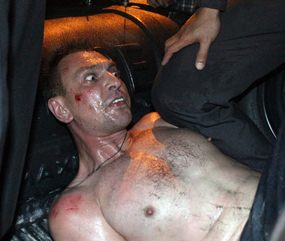 Alexsandr Ushakov, suspected of abusing drugs, was arrested after flying into a crazed rage at a Jomtien Beach guesthouse.