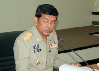 Deputy Gov. Chawalit Saeng-Uthai chairs a preparation meeting to try and keep residents safe and happy on the nation’s roads during the “seven dangerous days” Dec 29 to Jan. 4.
