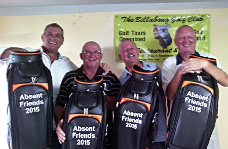 The Players Lounge team – winners of the 2015 Absent Friends scramble.