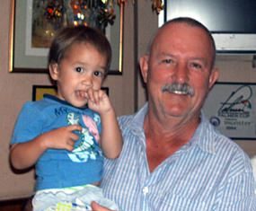 Sunday winner Jim Bell with Archie.