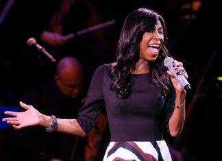 The late Natalie Cole is shown performing in this March 2, 2015 file photo. (Photo by Evan Agostini/Invision/AP)