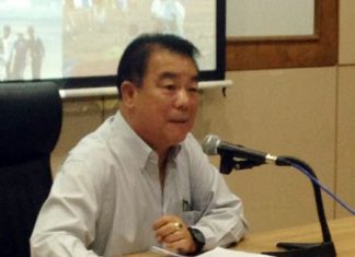 Nongprue Deputy Mayor Suwat Rachathawattanakul chairs a working committee meeting to discuss various projects related to community development.