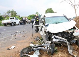 9 hurt in Plutaluang highway wreck