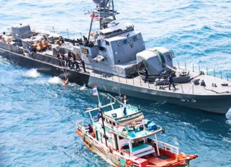 Navy rescues 3 from battered tourist boat