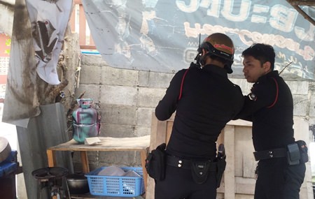 This realistic looked fake I.E.D. caused quite a scare in central Pattaya restaurant, but luckily resulted in no injuries.