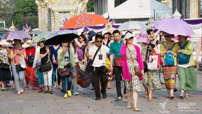 china tourist to thailand