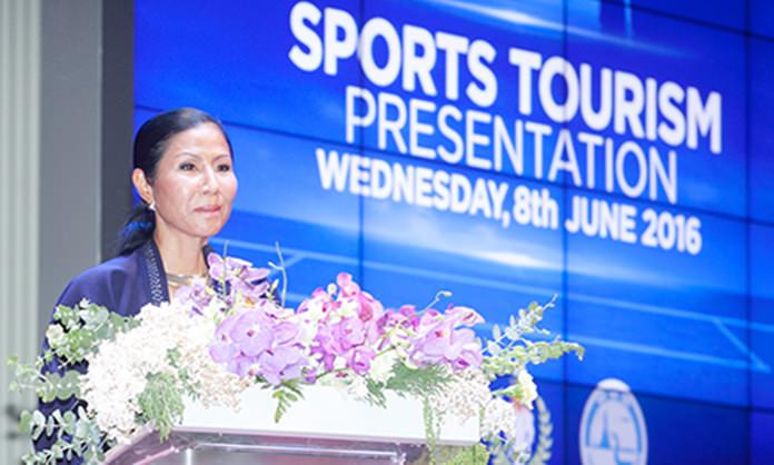 H.E. Kobkarn Wattanavrangkul says “Thailand is entering the sports and tourism era.”