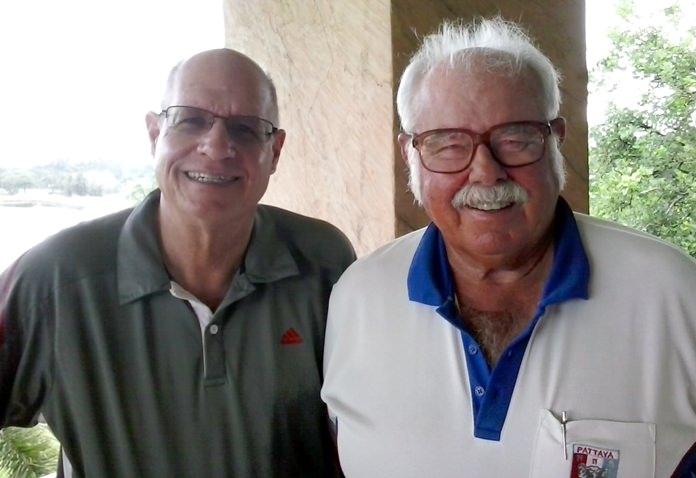 Brian Gabe (left) with Dave Richardson.