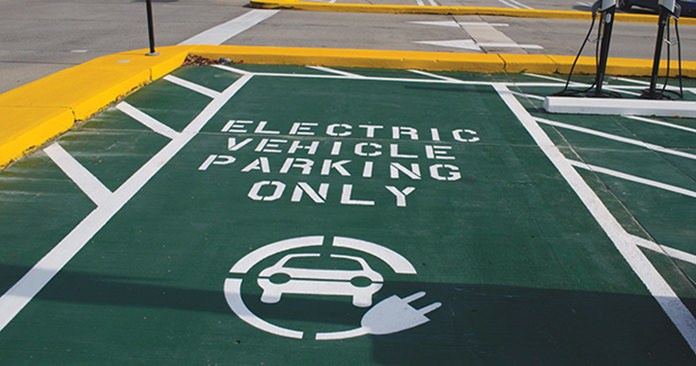 Park your EV here.