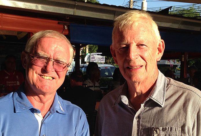 John Stafford (right) with Tony Oakes.