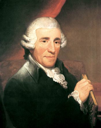 Portrait of Haydn by Thomas Hardy (1791).