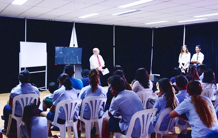 Various speakers gave talks at the Careers’ Day.