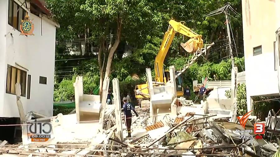 Siam Beach Resort building collapsed on poor construction standard and location on waterway