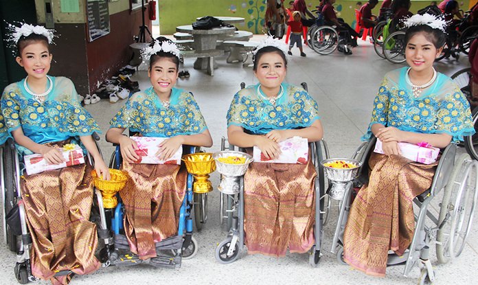 The dancers at the vocational school.