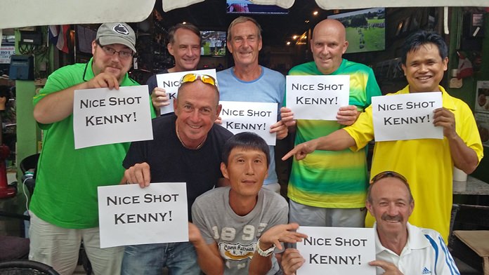 An unprecedented 7th Monthly Medal for Kenny “Nice Shot” Aihara (front centre).