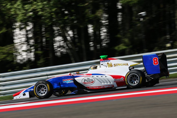 Thailand’s Sandy Stuvik drives his Trident Motorsports car at the Red Bull Ring in Austria, Sunday, July 3.