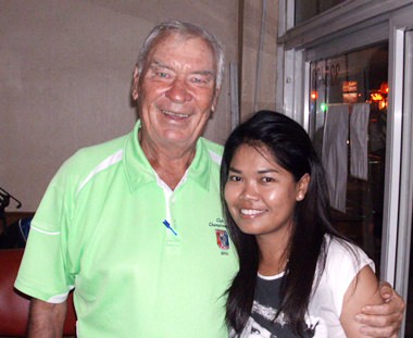 Peter Henshaw (left) with Tanya.