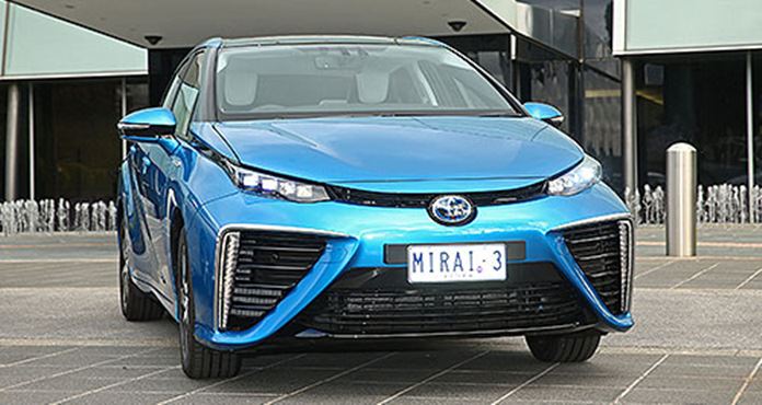 Toyota Mirai hydrogen car.