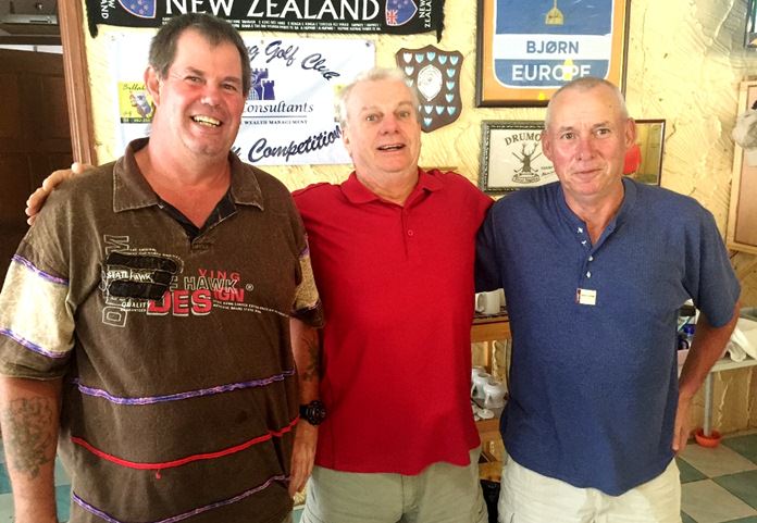 Kevin, Sel & John back at the Billabong.