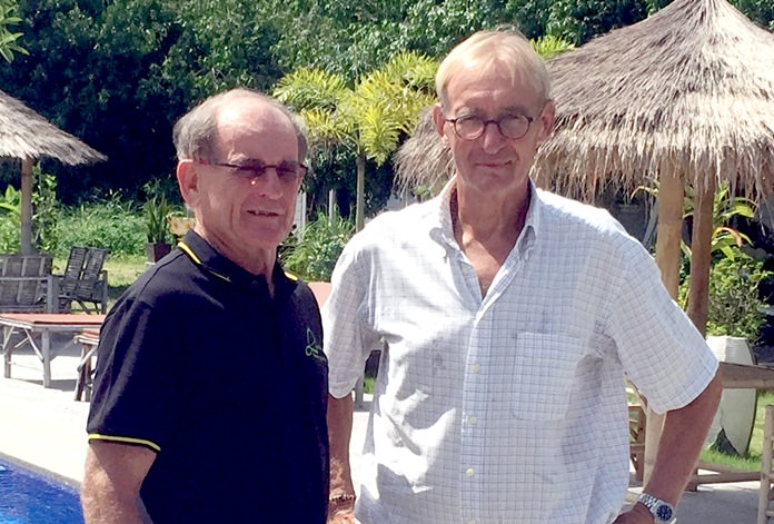 Paddy Devereux (left) with Willem Lasonder.