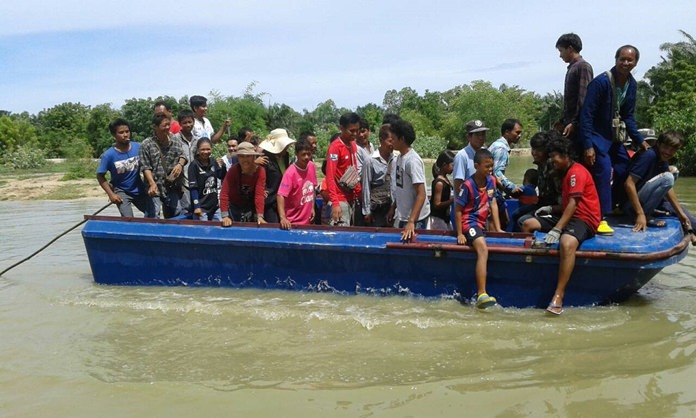 Uthane Yangpraphakorn loaded park employees onto a raft that carries tourists into the middle of a lake to feed hungry crocs, then shot holes in it, had workers beat it with pipes and issued a challenge to reporters that if anyone could prove it was unsafe, he would award them 5 million baht.