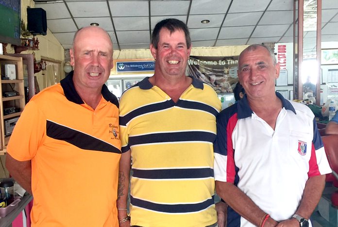 From left, George Barrie, Kevin Wild and Peter Henderson.