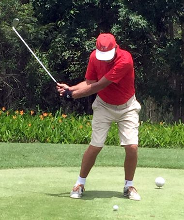 Neil Harvey in action at Soi Dao Highland G.C.