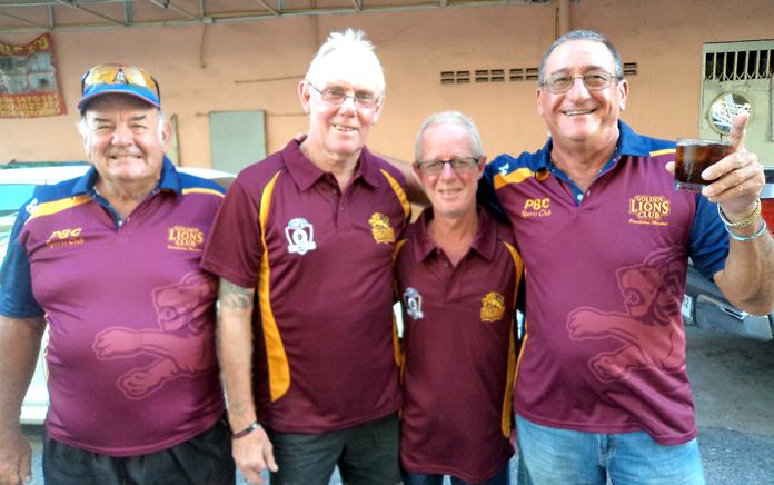 The winning team: Mike Gosden with Bucha Seaton, Shane Young and Stuart Rifkin.