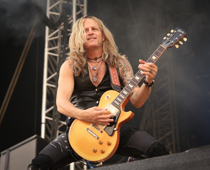 Doug Aldritch of the Dead Daisies lets a riff fly.