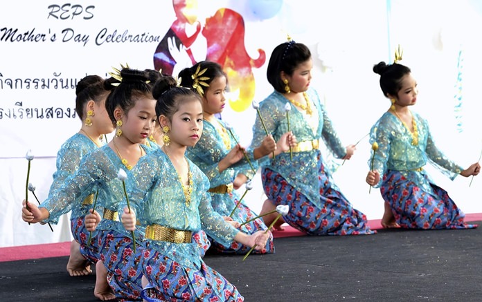 Primary Traditional Thai dance performance.