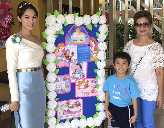 We dressed in blue and white for Mother’s Day.