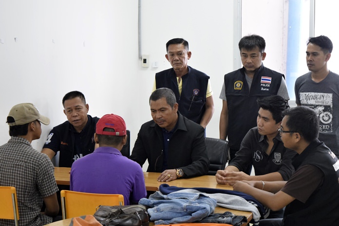 Two teen boys from Nakhon Ratchasima have been arrested for allegedly strangling to death a transvestite and hiding his body under the bed at a Pattaya hotel.