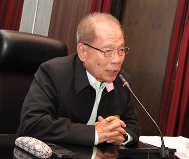 City Council Chairman Anan Angkanawisan presides over an Aug. 18 meeting, the first of several planned, to discuss which city projects should be cut and where the diverted funds would go.