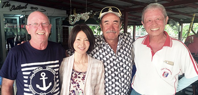 Wally Brown with Yurie Murakami, Colin Goon and Kenny Chung.