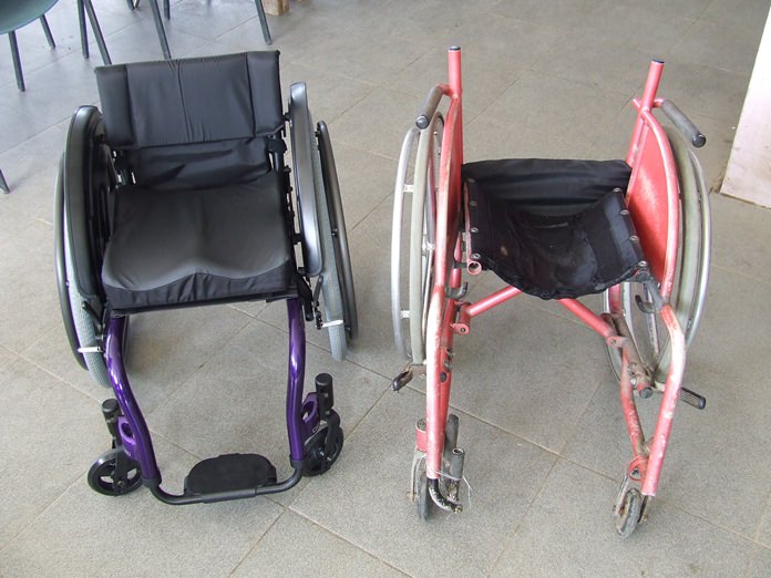 The old chair and the new.