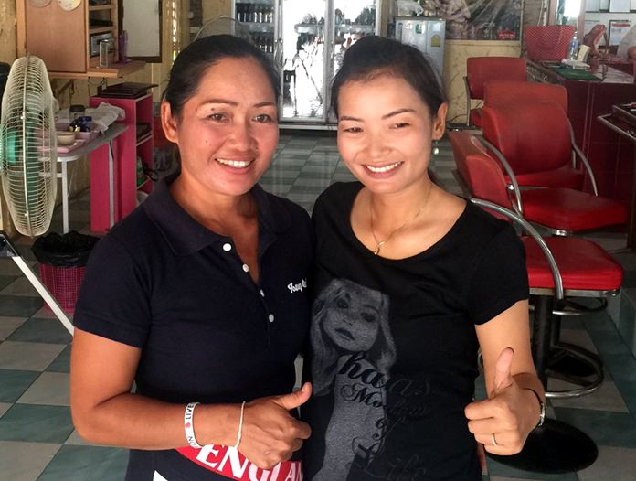 Miss Som and Miss Pin.