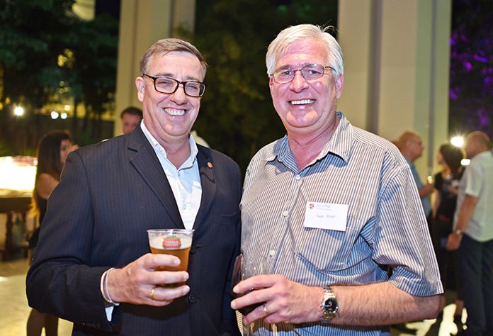 Richard Gamlin, resident manager at Amari Pattaya, and Frank Holzer, executive general manager at MHG.