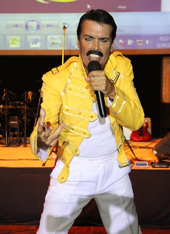 Paul Jackson wowed the crowd as Freddy Mercury.