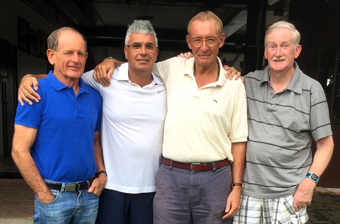 (L-R) Paddy Devereux with Martin Hayes, Willem Lasonder and Sam Gettinby.