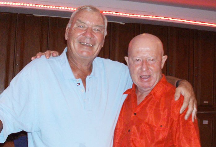 Kevin Rogers (right) with Peter Henshaw.
