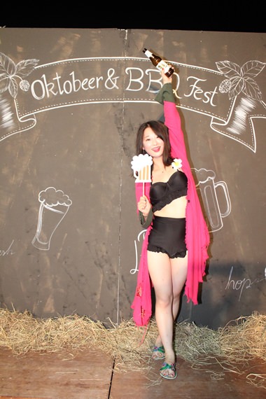 Crowned Queen of the Oktobeer & BBQ Fest on opening night.