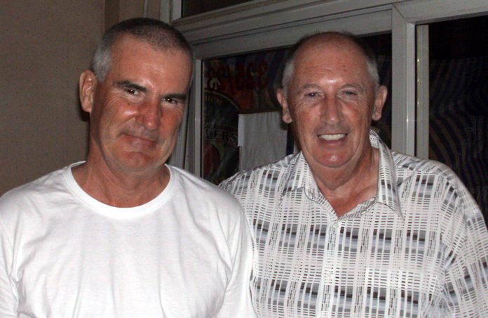 Gerry Hughes (left) with Patrick Regan.