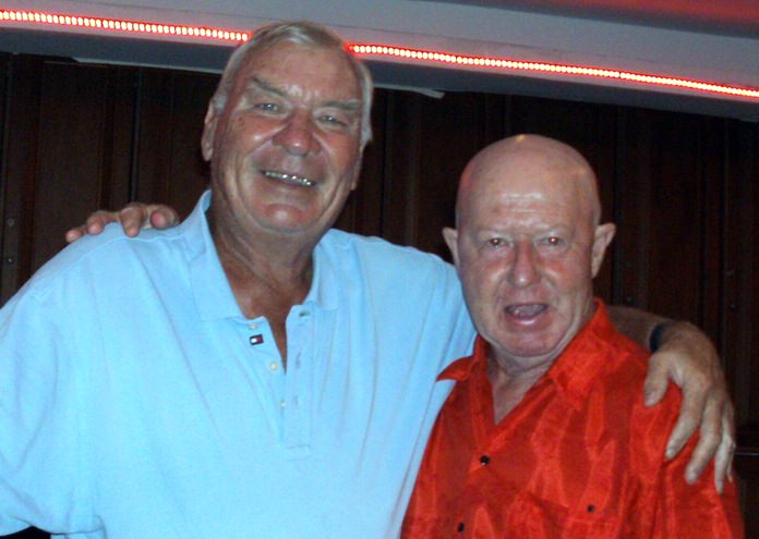 Kevin Rogers (right) with Peter Henshaw.