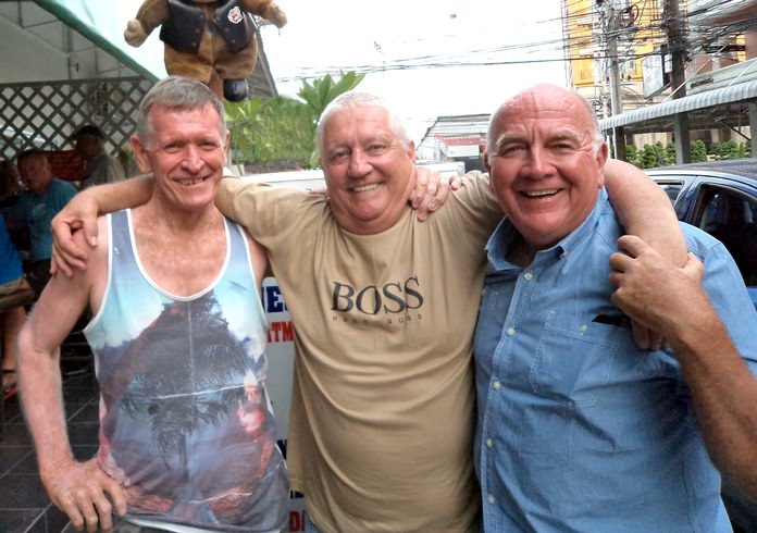 (L-R) Peter Starr, Graham ‘Patch’ Laurie and George Mc Ewan. 