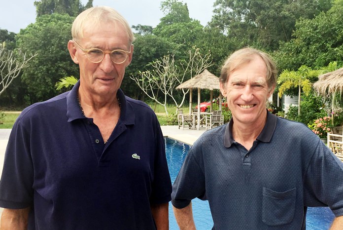 Willem Lasonder (left) with Jonathan Pratt.