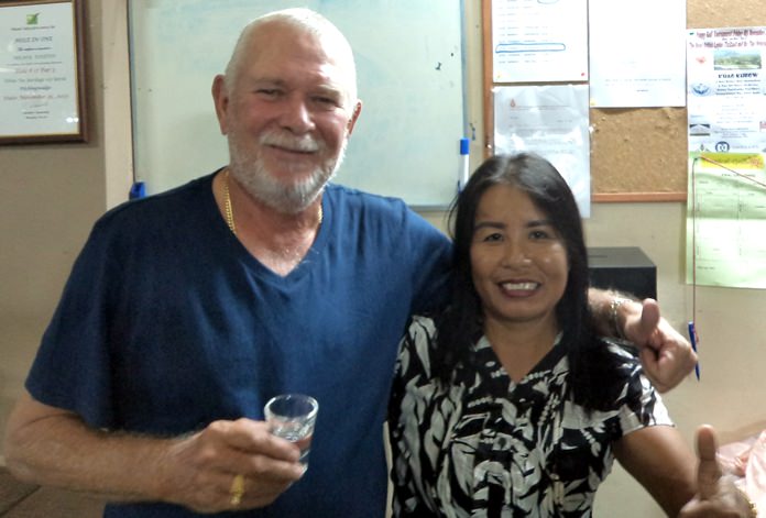 Steve Younger (left) with Wan Makmul.