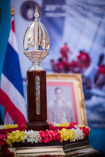 The beautifully crafted Phuket King’s Cup Regatta trophy.