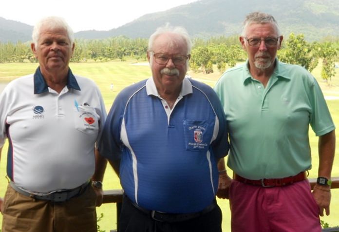 Elias Magnusson and Arne Max Pedersen with Dave Richardson.