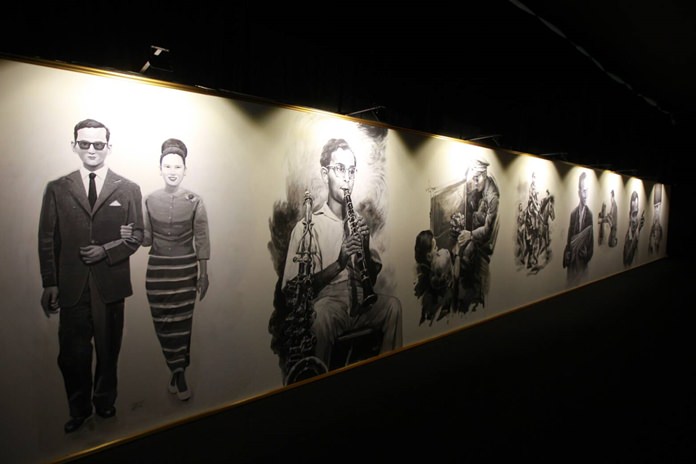 Royal Garden Plaza is using art to tell the life story of HM the late King in an exhibit that runs through month-end.