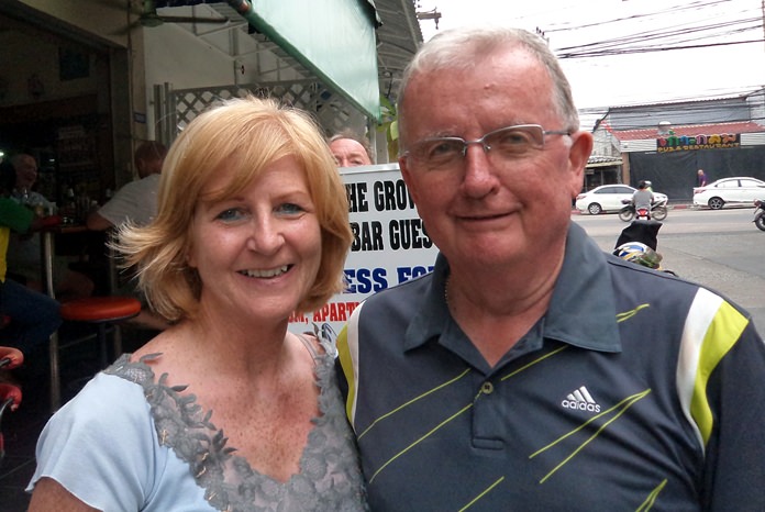 Colm Mullen (right) with Maggie Harney.